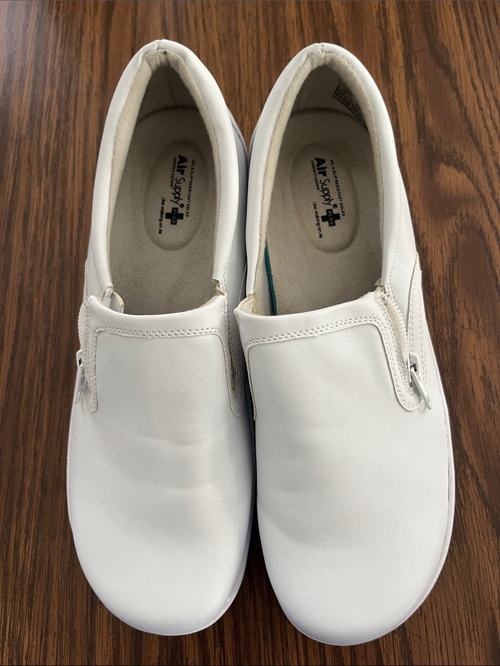 White Slip-On Nursing Clog — Comfortable Women's Mules